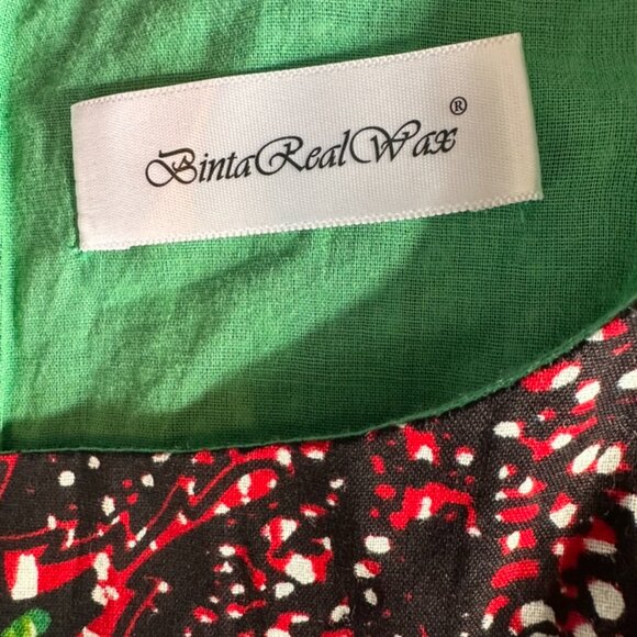 Binta Real Wax African Print Peplum Hi-Low Top | Size 2XL | New - Picture 7 of 10